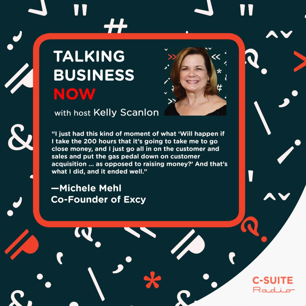 Listen to the podcast episode here, or read the transcript below for Exercise Bike Builds Strong Bodies, Strong Business, with guest Michele Mehl, co-founder of Excy, a company that creates, manufactures, and sells portable, 14-pound exercise bikes that can be used for cardio, strength training, and full-body workouts in any environment.